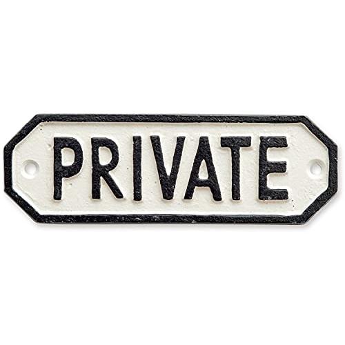 ポッシュリビング 63583 サインプレート PRIVATE ホワイト 15.5×0.5×5cm | 