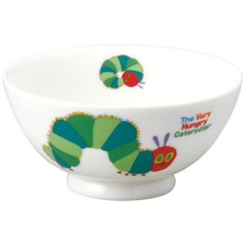 金正陶器(Kaneshotouki) 「 はらぺこあおむし 」 あおむし こども用 お茶碗 M 子供用 食器 白 807122 | 