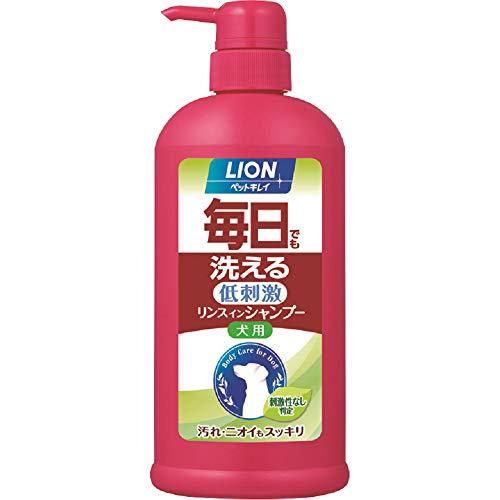 ライオン (LION) ペットキレイ 毎日でも洗えるリンスインシャンプー愛犬用 ポンプ 550ml | 