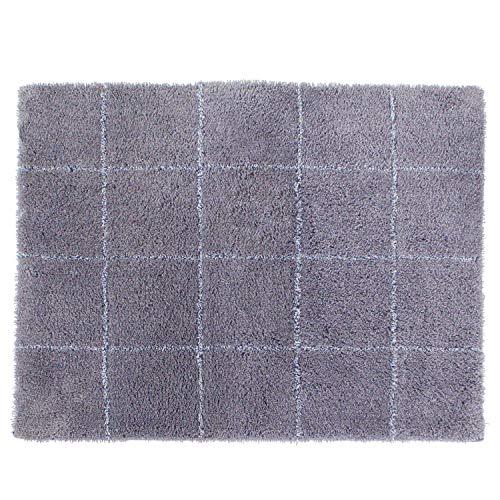 オカ(OKA) 浴室足ふきマット グレー 約45cm×60cm 乾度良好バスマット モディッシュ (吸水 速乾) | 