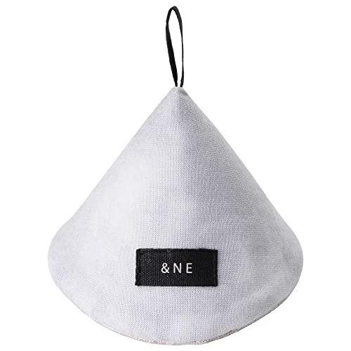 アンドエヌイー(&NE) 三角鍋つかみ タイダイライトグレー 1個 直径12.5cm×高さ9cm 日本製 ストウブ 取っ手 鍋蓋 布製 ループ付 | 