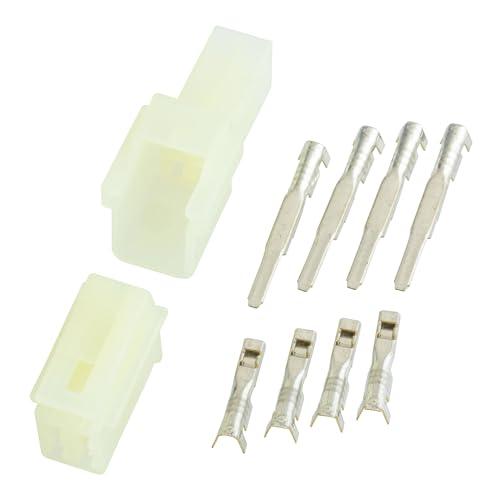 キジマ(Kijima) バイクパーツ カプラーセット HM090 4P オス・メス・端子 1セット 304-7147 | 