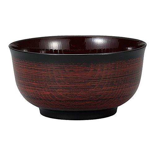 宮本産業 丼 クリーンコート どんぶり 羽反型 刷毛目 曙 1100ml ブラウン | 