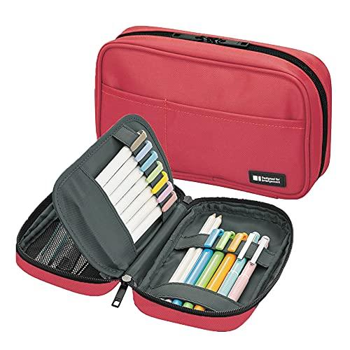 リヒトラブ ペンケース ブックタイプ コーラル 海外モデル A7551-103 | 