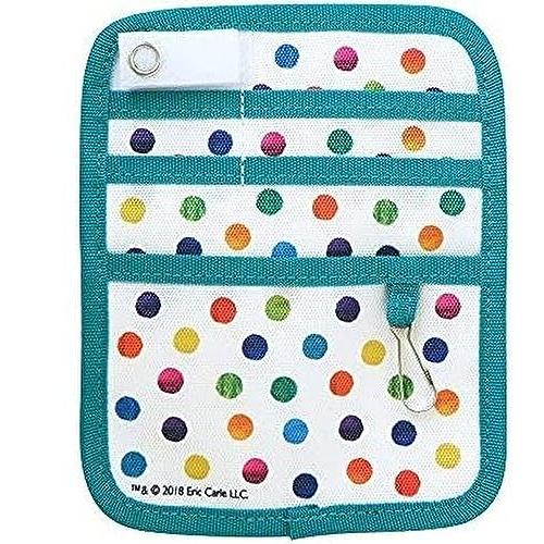 セントレディス エリックカール(はらぺこあおむし) ポケットオーガナイザー 水玉 グリーン ST-ZE0008 約13×16×0.5cm | 