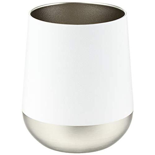 Zalatto タンブラー ラウンド 真空断熱 ステンレス サーモ 保冷 保温 二重構造 310ml ホワイト (メンズ ライク おしゃれ マッ | 