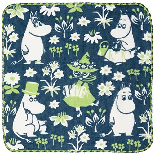 宮本 日本製 ムーミン タオル ハンカチ ガーゼ レディース 子供 ムーミンフレンズ 紺 北欧 25×25cm 06006 | 