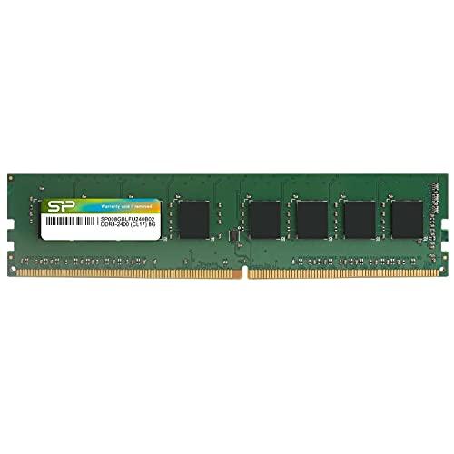 シリコンパワー デスクトップPC用メモリ DDR4-2400(PC4-19200) 8GB×1枚 288Pin 1.2V CL17 SP008G | 