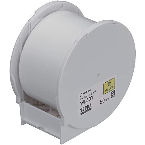 キングジム テープカートリッジ テプラGrand WL50Y 50mm 黄 | 