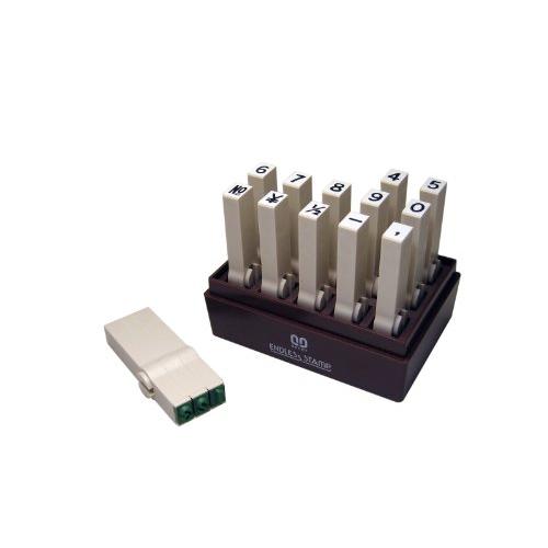 サンビー ジョイント式エンドレススタンプ 数字セット ゴシック体 2号 EN-SG2 15本セット | 