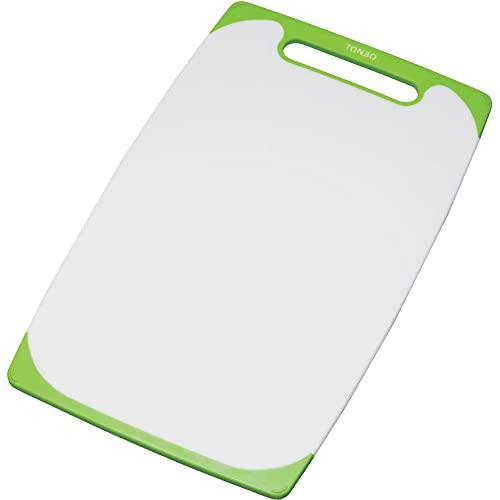 新輝合成 トンボ まな板 抗菌 耐熱 食洗機対応 ラバー付 シンクサイズ グリーン 幅48×奥行29.5×高さ0.9cm | 