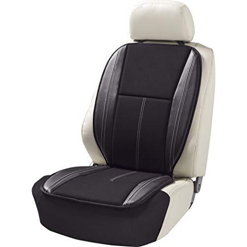 ボンフォーム(BONFORM) シートクッション ベーシックレザー 軽/普通車 ダブル スカート型ストッパー付き ダブル45x104x2cm ブ | 