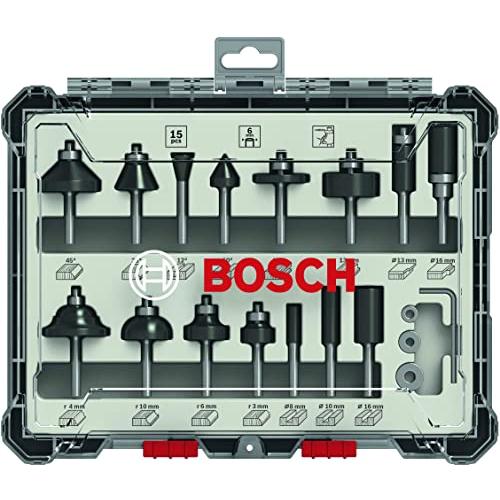 ボッシュ(BOSCH) ルーター・トリマービットセット(15種・15本入) 2607017471 | 