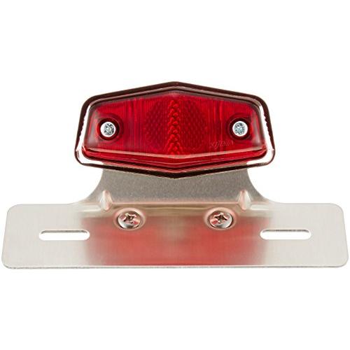 キジマ(Kijima) バイクパーツ ミニミニルーカステールランプ アルミプレート付 G18 12V18/5W 汎用 レッド 218-3028 | 