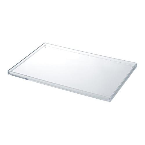 ライクイット (like-it) 収納ボックス 収納ケース ストレージトレー ふた (L) 約幅15.4x奥23x高1cm クリア 日本製 CB | 