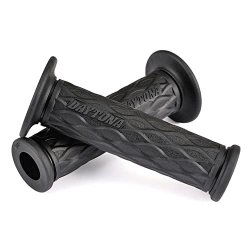 デイトナ(Daytona) グリッピーグリップ バイク用 グリップ ハンドル径Φ22.2用 125mm エンド貫通 GG-D-NAMI ブラック | 