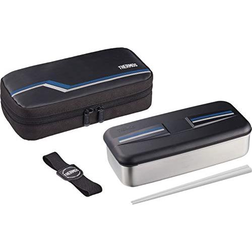 サーモス 弁当箱 ステンレス フレッシュランチボックス 700ml ラインブラック DSD-704 L-BK | 