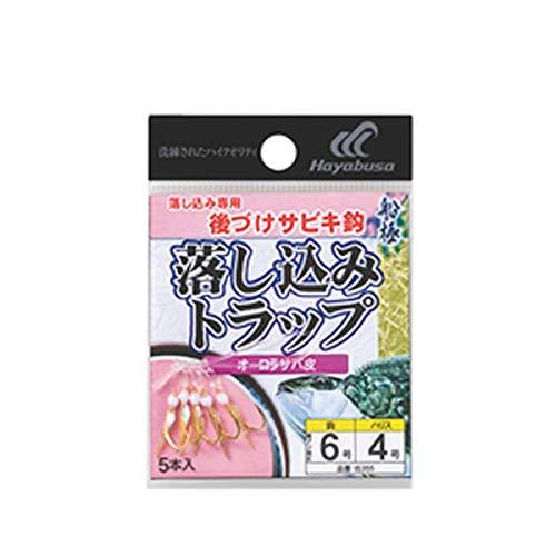 ハヤブサ(Hayabusa) IS355 船極落し込みトラップ オーロラサバ皮 6-4 5セット入 IS355 | 