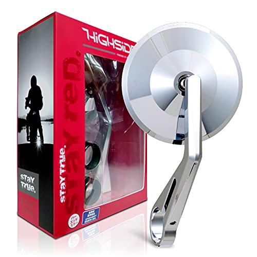 デイトナ(Daytona) HIGHSIDER(ハイサイダー) バイク用 バーエンドミラー 片側1本 新保安基準適合 ECE規格クリア モンタナ | 