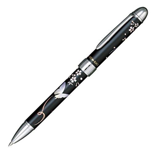 セーラー万年筆 多機能ペン 2色+シャープ 優美蒔絵 蝶 ブラック 16-0333-220 | 