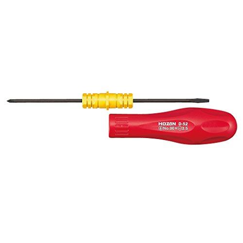 ホーザン(HOZAN) 差替ドライバー 万能差替ドライバー プラス、マイナスの差替 +No、00 -2.5×0.4mm D-52 | 