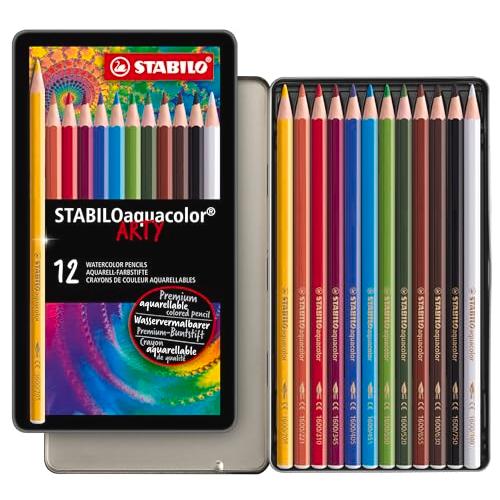 STABILO 水彩色鉛筆 アクアカラー 12色 1612-5 | 