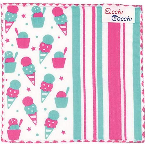 acchi cocchi アイス 約15cm×15cm 子供ハンカチ 02747 | 