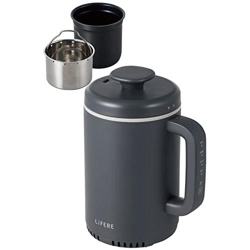 エレコム IH炊飯器 小型 1合炊き コンパクト設計 低糖質モード 一合厚釜採用 ひとり暮らし用 ケトルサイズ LiFERE ブラック HAC- | 