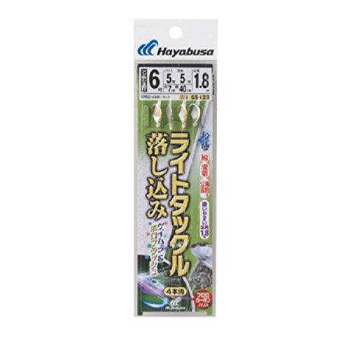 ハヤブサ(Hayabusa) 船極喰わせサビキ ライトタックル 落し込み ケイムラ&ホロフラッシュ4本 SS428 6-5-5 | 