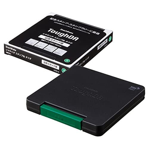 シャチハタ スタンプ台 タフダ 記念スタンプ用 顔料系 緑 HTD-A-G | 