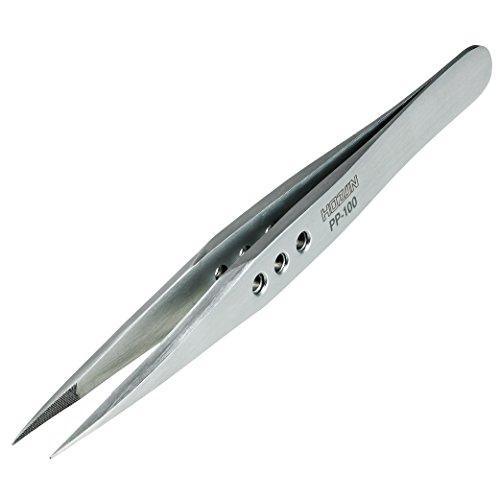 ホーザン(HOZAN) ピンセット(ツイーザー) 厚肉仕上げ 板厚2.8mm 先端幅0.6mm PP-100 | 