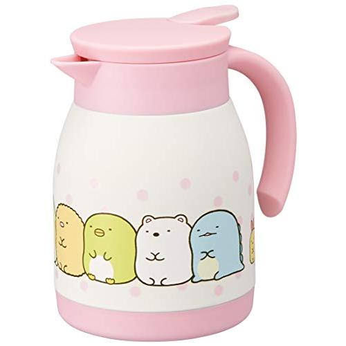 スケーター(Skater) 保温 保冷 真空二重構造 ステンレス 卓上 ポット 広口形状 ピッチャー 魔法瓶 600ml すみっコぐらし VSP | 