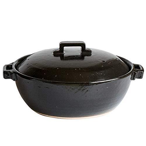 佐治陶器 ブラック 25.5cm 萬古焼 スタイル 土鍋 (荒土使用) 8号 27-922 | 