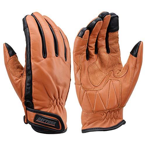 デイトナ(Daytona) バイク用 グローブ 春夏秋冬 本革(牛革) スマホ対応 カウレザー スタンダードグローブ HBG-109 ブラウン | 