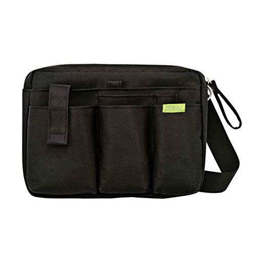 クツワ 文具エプロンバッグ マチ付き BE005BK ブラック | 