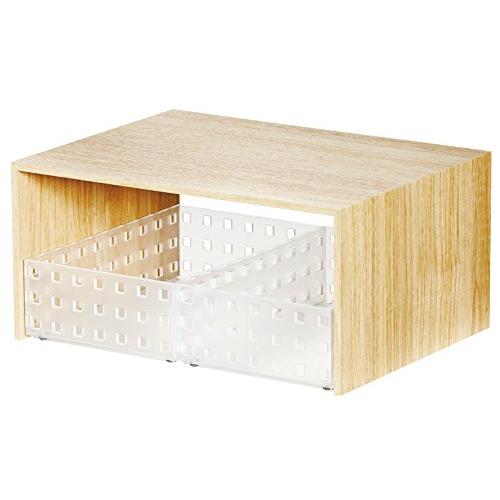 ライクイット (like-it) キッチン 収納 コの字ラック プラスラック (ツールケース×2セット) ナチュラル 幅29.5x奥22x高14 | 