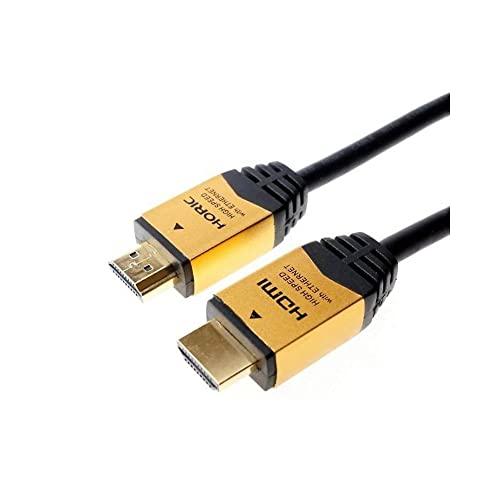 ホーリック HDMIケーブル 2m 4K/60p 18Gbps HDR HDMI 2.0 ゴールド HDM20-883GD | 