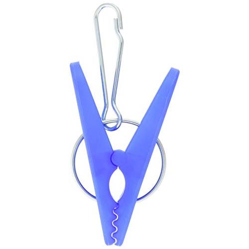 ニッコー 洗濯ばさみ ブルー 幅16X奥行3.5X高さ15cm ハンガー用金具付き交換ピンチ10個入 10-18 | 