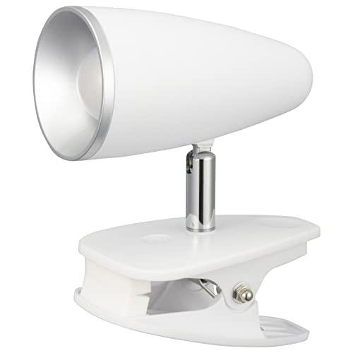 オーム電機 LEDクリップライト 昼白色 ホワイト デスクライト クランプライト ベッドライト LTC-LC12S2-WN 06-0982 OH | 