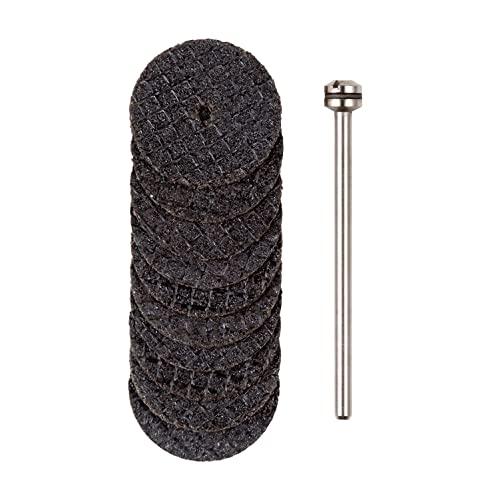 プロクソン (PROXXON) 切断砥石10枚グラスファイバー入 シャフト付 砥石径22mm 厚み1.0mm 軸径2.35mm | 