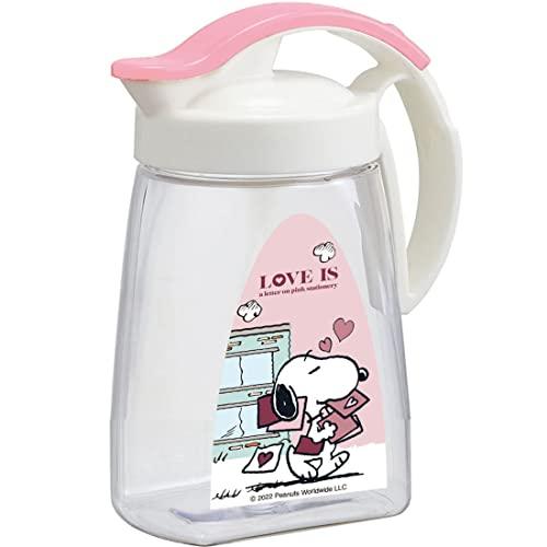 岩崎工業 冷水筒 1.3L タテヨコ・スライド ピッチャー スヌーピー K-1261 LP 熱湯可 日本製 ホワイト | 