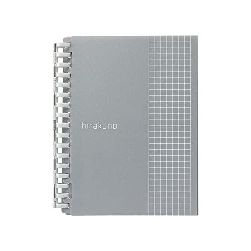 リヒトラブ 開く リングノート ツイストノート A6/A5E hirakuno 17穴 シルバー N1677-26 | 
