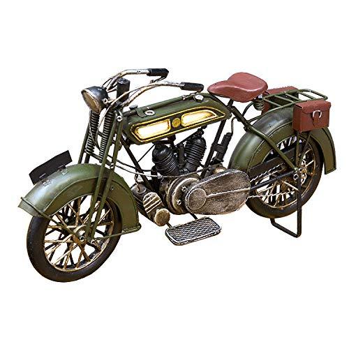 ブリキオブジェ ヴィンテージバイク 「オールドバイク」（グリーン