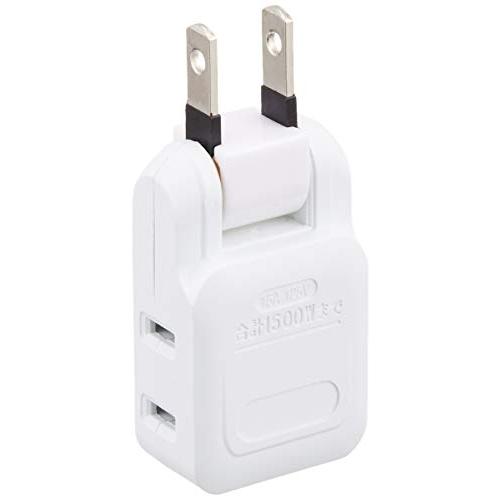 オーム(OHM) オーム電機 マイクロタップ 2個口 HS-A1414W | 