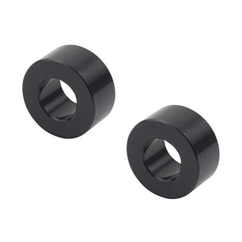 ポッシュ(POSH) バイク用品 アルミ削り出しユニバーサルカラー ブラック (内径 8mm X 外径 16.5ｍｍ X 厚み 8mm) 2個入 | 