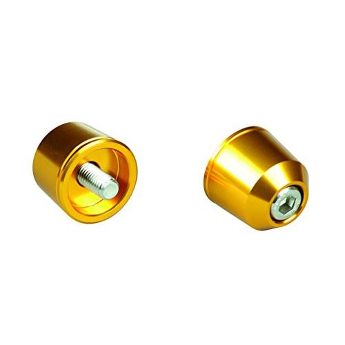 ポッシュ(POSH) バイク用品 バーエンド ソリッド カワサキ純正ハンドル用 M8タイプ ZRX1200DAEG など ゴールド 031178 | 