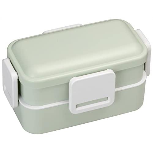 スケーター(Skater) 弁当箱 2段 600ml 女性 日本製 ふわっと盛れるドーム型ふた ランチボックス 食洗機対応 レンジ対応 くすみグ | 