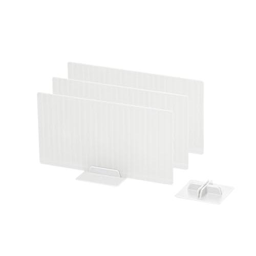 ライクイット(like-it) 引き出し内仕切り収納ケース インナーケース 仕切り収納 スタンド 自立式 仕切り板L ホワイト 引出し 内寸 高 | 