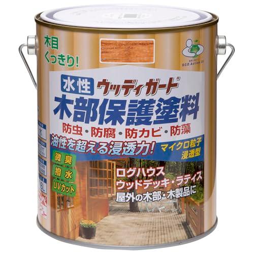 ニッペ(Nippe) 水性ウッディガード1.6L ライトオーク 水性 屋外 ステイン 日本製 4976124532559 | 