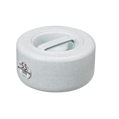 新輝合成(Shinki Gosei) トンボ 漬物石 重石 5.5kg 丸型 グレー 5.5型 直径20.5×高さ10cm 日本製 | 